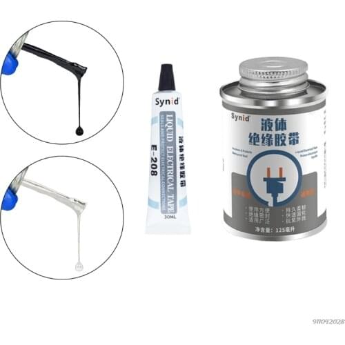 Liquid Insulation Tape Glue Liquid Electrical Tape Waterproof Data Cable Repair High Temperature Flame Retardant Glue Wholesales