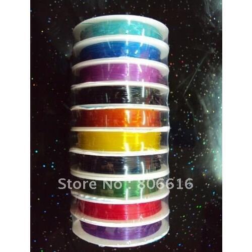 0.8MM 20Pce Multicolour Acrylic Cords Beading Wires Ropes Jewelry Findings Accessory
