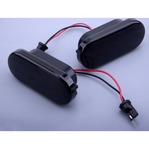 1 Pair Dynamic Turn Signal Light LED Side Fender Marker Sequential Fit for Ford C-Max Fiesta MK6 Focus MK2 Fusion Galaxy VW Golf