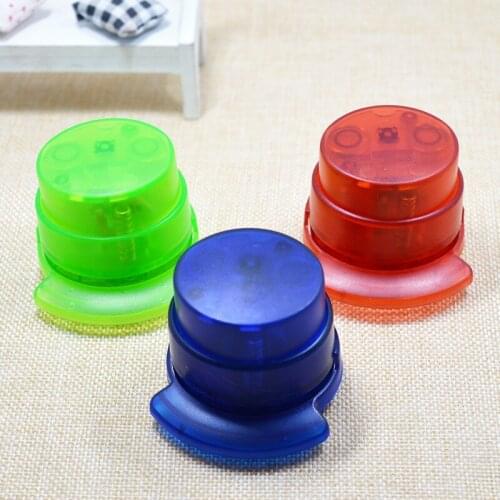 2019 NEW Transparent Staple-Free Stapler Home Paper Binding Binder Paperclip Stationery Office School Supplies Random 1PCS