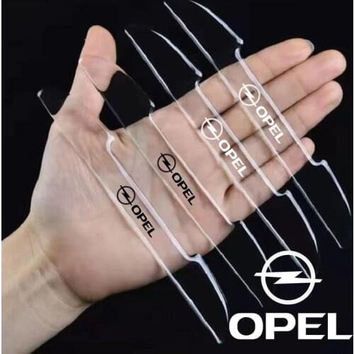 4pcs Car door Prevent impact Transparent strip for opel astra h j k g vectra b c zafira b corsa c d mokka vivar