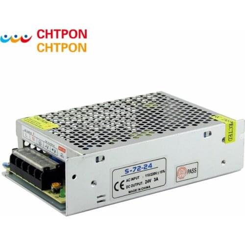 AC85-265V 110V 220V to DC24V 3A CCTV / LED Strip Power Supply Adapter