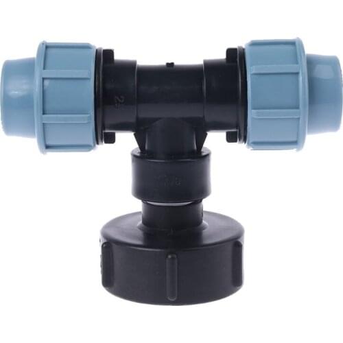 IBC Tank adapter Three-way Outlet 25mm Durable Garden Thread Tap Water connector Hose Home Fitting Tool