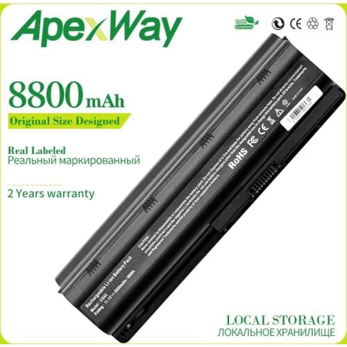 Apexway 12 cell Laptop Battery for HP Pavilion dv5 dv6 dv7 g6 G32 G72 G42 G56 G72 MU06 593554-001 MU09XL hstnn-lb0w 593550-001