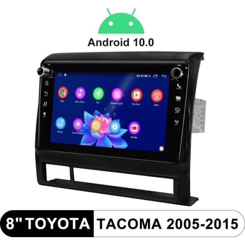 Car Radio 8” Car Multimedia Player For Toyota Tacoma 2005-2015 Android 10.0 Head Unit Navigation System Support Optical Output