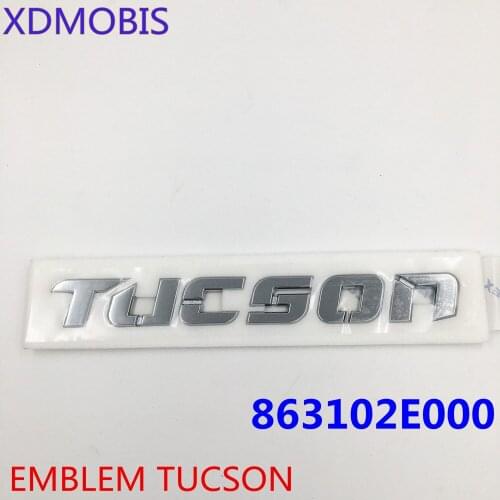 For Tucson TUCSON 2004-2010 Letters Logo Decal Car Rear Gate Lid Emblem Badge Sticker ABS chrome 863102E000 86310 2E000