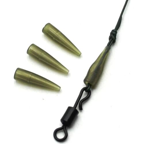 40PCS Carp Fishing Accessories Anti Tangle Sleeves Line Aligner Tube for Carp Fishing Rig Hair Ronnie Rig Terminal Tackle