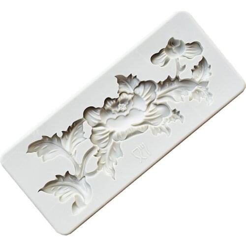 Leaves lace DIY Chocolate Fondant Cake Baking Molds,Moule Silicone,Cake Decorating Tools Pastry Tools MR52