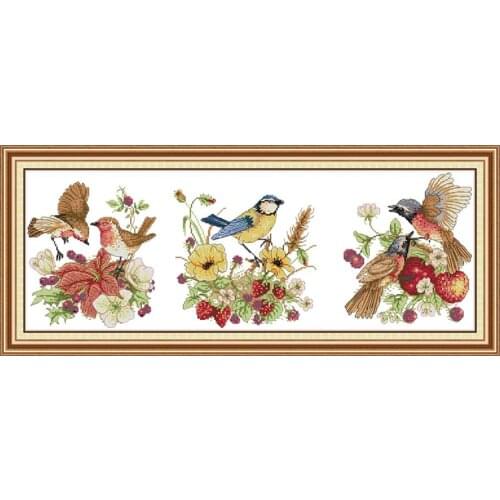 Joy Sunday Animal Pattern Cross Stitch NeedleKit 11 14CT DMC Canvas Print 14CTDIY Home Decoration Factory Direct Sales bordados