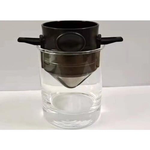 New Hot Taper Hand Brew Coffee Filter Foldable Stainless Steel Filter Mesh Reusable Portable Filter Coffee Maker for Machine
