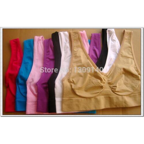 Wholesale 100pcs ahh bra unlined women seamless bra genie bra without pads (opp bag packing)