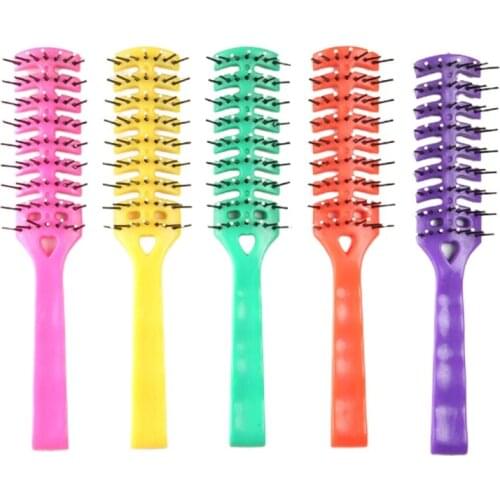 Vent Brush Hair Brush 7 Row Vent Brush With Ball Tipped Bristles Random Color