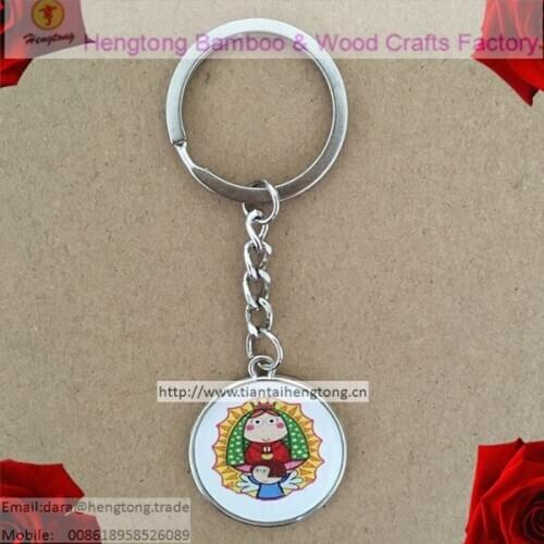 Mixed Baby of Guadalulpe keyring, religious keychain, saint keyring, icon keychain with double side epoxy