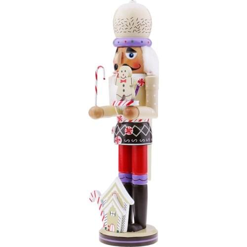 Traditional Santa Claus Nutcracker Collectibles Wooden Christmas Nutcracker Festive Holiday Decoration