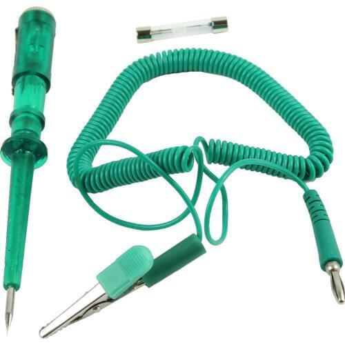 Green Auto Circuit Tester DC 6V-12V-24 Volts Voltage Gauge Test Pencil Car Test VoltMeter Light Bulb