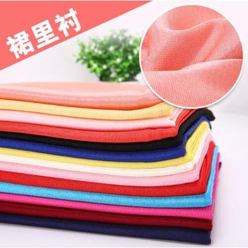 100CM * 170CM/Piece, Elasticity Knitted Lining Cloth, Pajamas Cloth, Lining, Chiffon Crinolines, clothing Fabric, DIY Materials