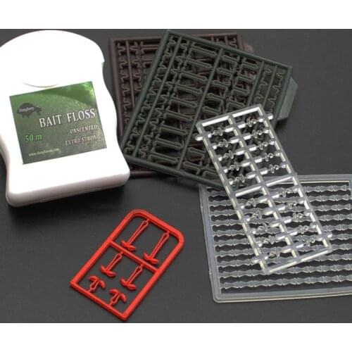 5+1 Carp Fishing Accessories Boilie Bait Dumbell Stops V Stoppers Lure Stopper Hair Extender Bait Floss Hair Rig Terminal Tackle