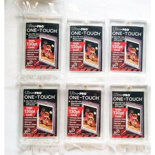 5 Pieces/Pack Original Ultra Pro Cards Bricks Football Cards Brick One Touch Holder Semi Rigid Top Loaders Protect 130PT