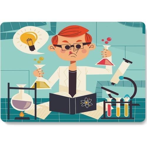 Chemistry chemical Test Experiments Pattern Laptop Case For MacBook Pro Retina Air 12 13.3 New Pro 15.4 16 inch Cover shell