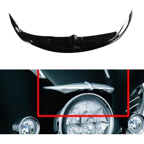 Black Batwing Fairing Brow Accent case for Harley 1996-2013 Touring Street Glide FLHX trim