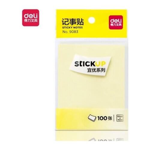 Deli 9083 4-Color Large Size Stickers Note 100 Pieces Of Note Paper Notes N Times
