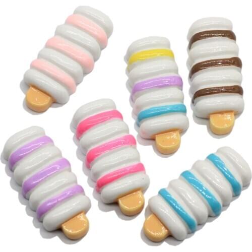 Colorful Simulation Popsicle Resin Pendant for Key Chain Earring Necklace Decoration Accessories