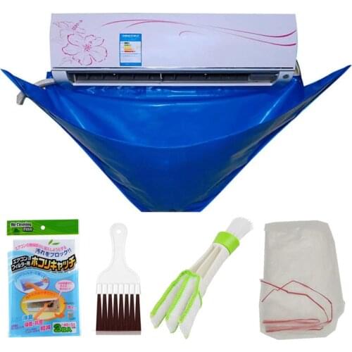 Air Conditioner Cleaning Cover Brush Filter Net Waterproof Air Conditioner Cleaning Dustproof Cleaning Covers Bag Tool Household