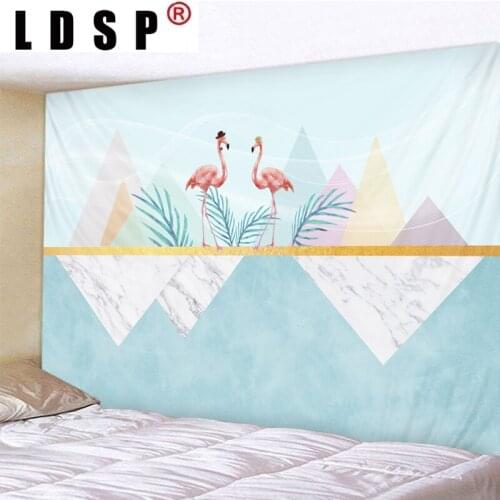 LDSP Landscape Lover Flamingo Tapestry Wall Hanging Wall Covering Rugs Background Cloth Beach Mat Blanket Art Home Decor