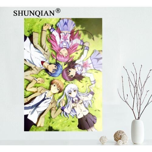 Hot! Angel Beats! Canvas Cloth Poster for Home Decor painting Art Custom Print Picture