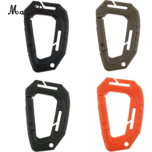 MagiDeal Carabiner Carabiner D Shape Hook Light Weight Spring Snap Gear Clip Utility Hooks Backpack Hanging Buckle for Hiking