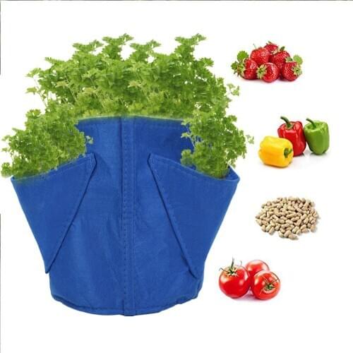 Multi-Mouth Plant Growing Bag Garden Supplies Bonsai Plant Pot Garden Supplies Strawberry Planting Growing Bag