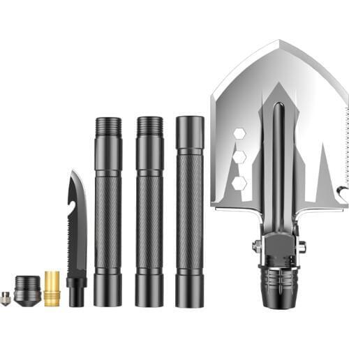 Multi-function Folding Engineer Shovel Outdoor Military Shovel Camping Hiking Survival self-defense Equipment Tools