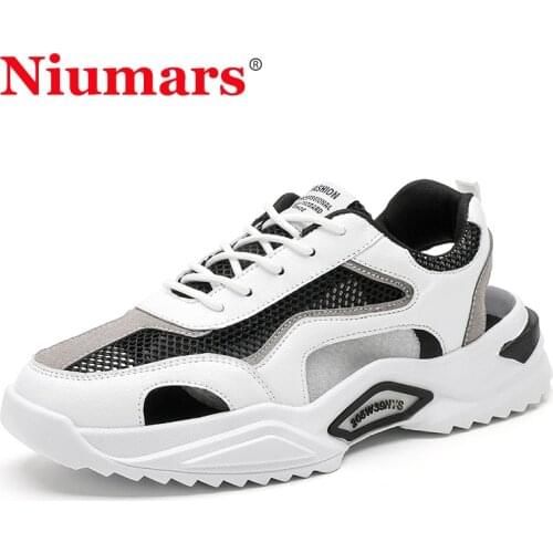 New Men Sandals Beach Shoes Summer Outdoor Non-slip Breathable Mesh Beach Sandals Casual Shoes Mens Fashion Shoes Plus Size