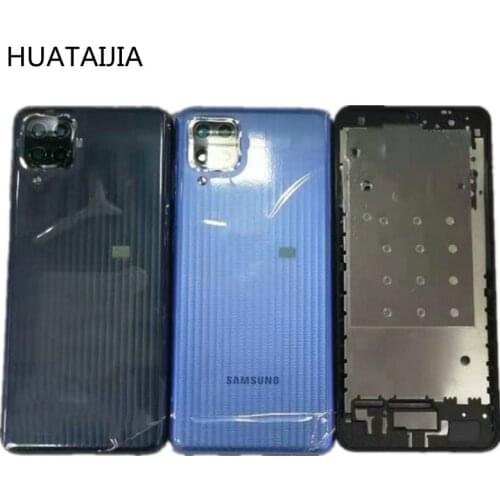 New For Samsung Galaxy M12 Back Battery Cover Door Housing case Rear SamsungGalaxyM12 front frame