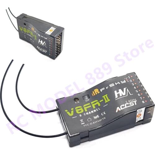 3km Range FrSky V8FR-II 2.4G 8CH Receiver HV Version Fr Sky ACCST RX for RC Multi Rotor FPV Drones