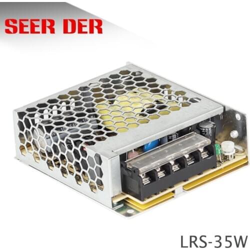 Slim type 24v 1.5a 35w LRS-35W ac to dc 110V/220V Switching Power Supply 12v 3a CCTV power supply with CE approved