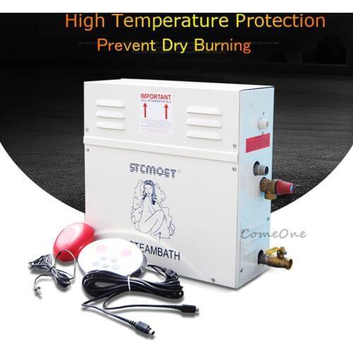 6KW 220V/380V Sauna Machine Steam Bath Generator Weight Loss Spa Relaxes Tired Steam Bathroom ST-60