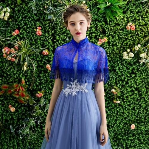 High Quality Womens Ladies Soft Wedding Capes Wedding Jacket Wraps Lace Shrug Bridal Bolero Wraps Evening Wedding Cover Up