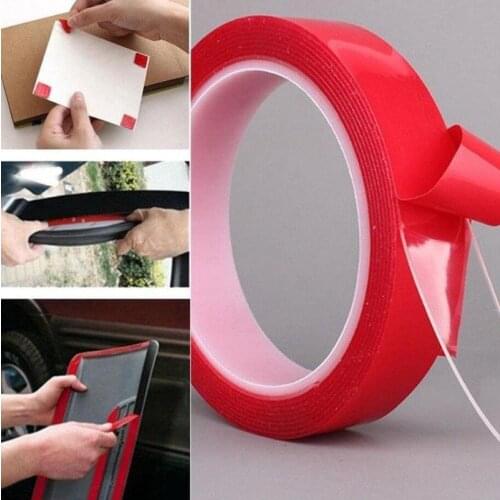 1 Pcs Acrylic 300cm Transparent Silicone Double Sided Adhesive Tape for High Strength Car No Fingerprints Sticker