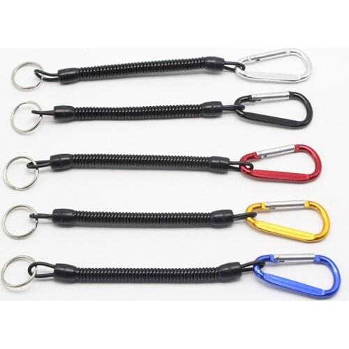 1Pcs Fish Grip Lip Trigger Caliper Grab Retention Rope Tool Elastic Cable Protection Flexible Accessories Fishing Tackle