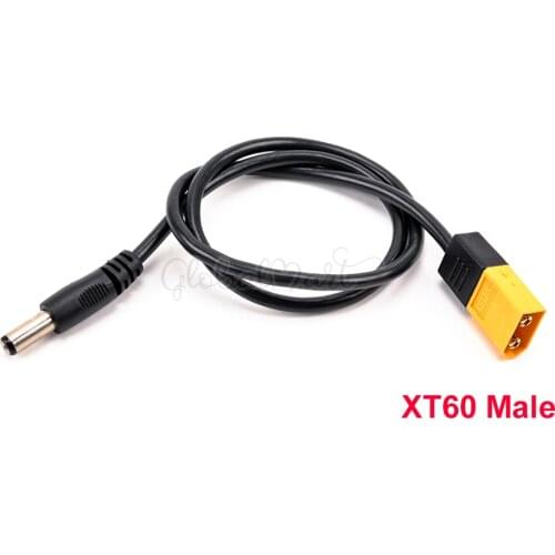 1PCS XT60 Male Bullet Connector To Male DC DC5525 Power Cable 5.5x2.5mm Adaptor For TS100 Electronic Soldering Iron