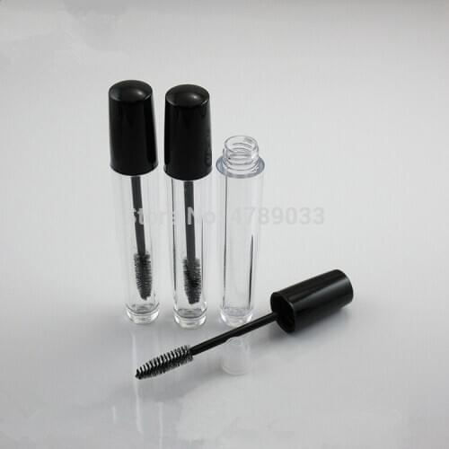 10/30/50pcs Black Empty Eyelash Tube Mascara Cream Vial/Container 8ml Fashionable Refillable Bottles Makeup Tool Accessories