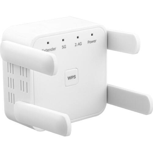 AC1200Mbps WIFI Repeater Router AP Gigabit RJ-45 2,4GHz/5.0GHz Extender UK WiFi Range Extender-Extend WiFi coverage