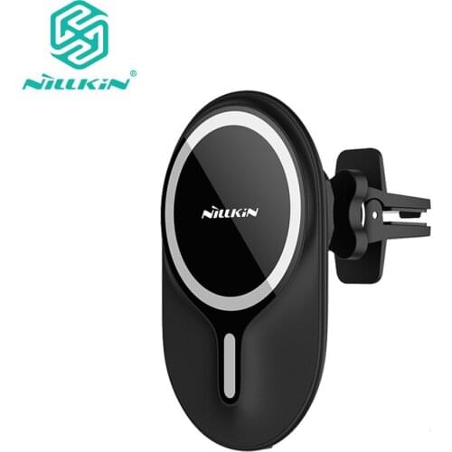 For iphone 12 12 Pro Max Car Charger Phone Holder NILLKIN MagRoad Magnetic Mount For iphone 12 Pro With Wireless Charging Clip