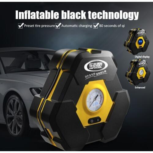 Mini Compresor 12v Car Electric Air Compressor 19 Gang Pointer Tire Inflator with 3m Extend Power Cord Cigarette Lighter Plug