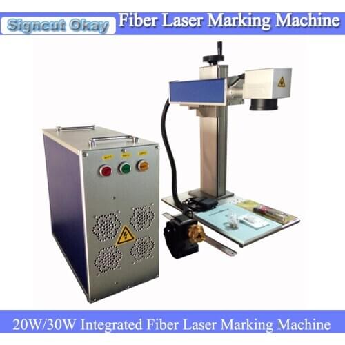 Free shipping by sea!!! Fiber laser metal marking mahcine laser engraving machine with Ezad software support Korean language