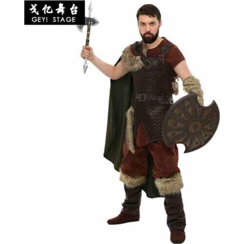 Free shipping Pirates Halloween costume for adult Pirate Captain Cosplay domineering men pirate halloween party