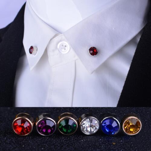 6Pcs/Set Fashion Crystal Drill Brooch Pin Set Lapel Pins Pipe Brooch Lapel Pins For Men Women Vintage Brooch