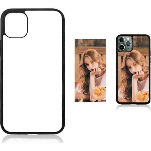 5pcs Sublimation Blank phone cover rubber TPU case for iphone 12 pro mini 7 8 6 11 plus xs max XR with Aluminum inserts