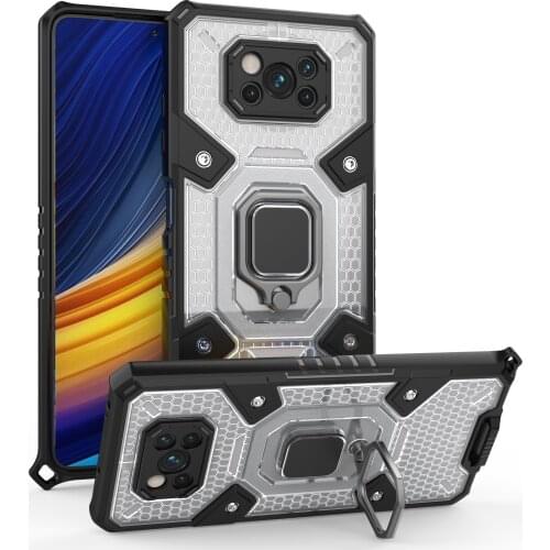 Case for POCO X3 NFC Rugged Shield Armor Shockproof Ring Camera Protection Cover For Xiaomi POCO X3 Pro Couqe Fundas
